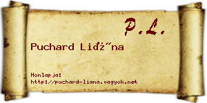 Puchard Liána névjegykártya